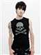 Muskelshirt mit Skullbones und Nieten