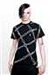 Schwarzes T-Shirt "Stacheldraht"