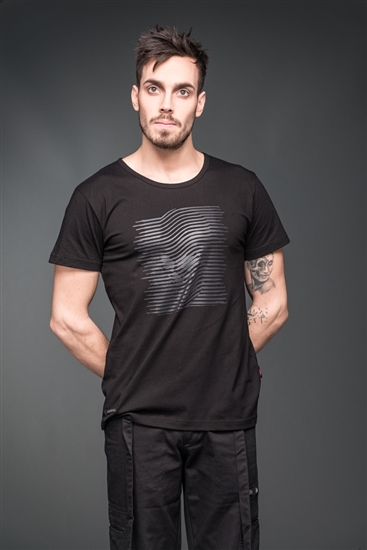 Schwarzes T Shirt Mit Grauem Aufdruck Queen Of Darkness Gothic Dark Fashion Shop